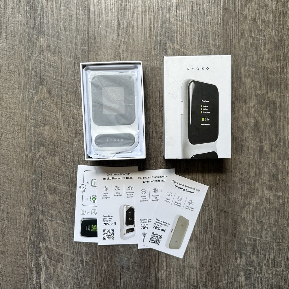 Ryoko Pro High-Speed Portable 4G LTE Wi-Fi Router New Open Box